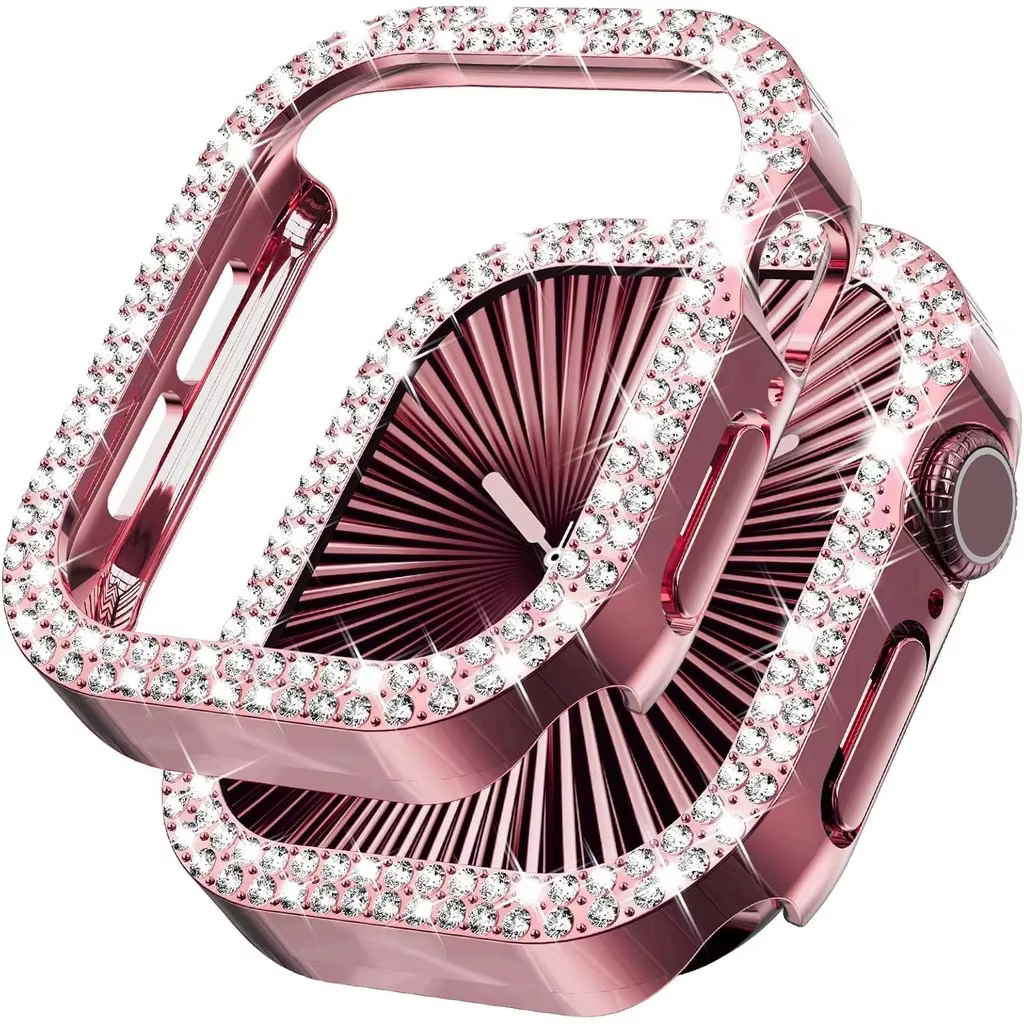 Étui creux en diamant scintillant pour Apple Watch, 46mm 42mm 40mm 41/44/45/49/41mm, pour iWatch sér