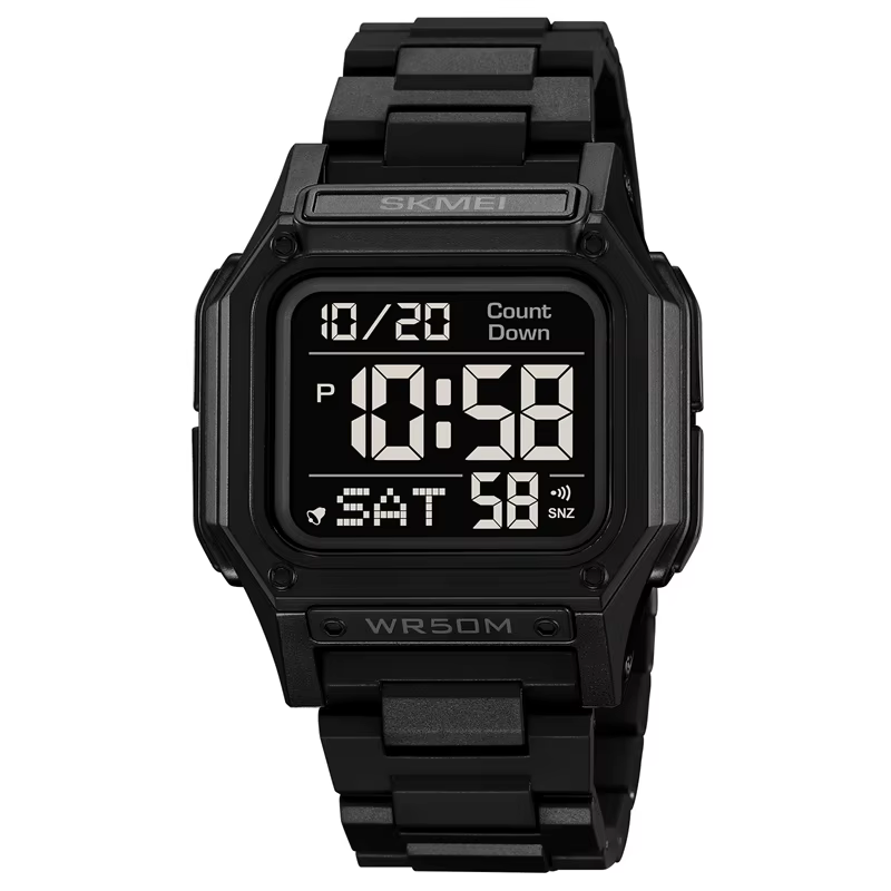 Skmei – montre de sport de natation étanche pour hommes, double fuseau horaire, affichage de la Date