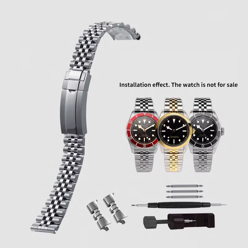 Bracelet de montre jubilé en acier inoxydable pour GMT Datejust Rolex Seiko Tudor remplacer bracelet
