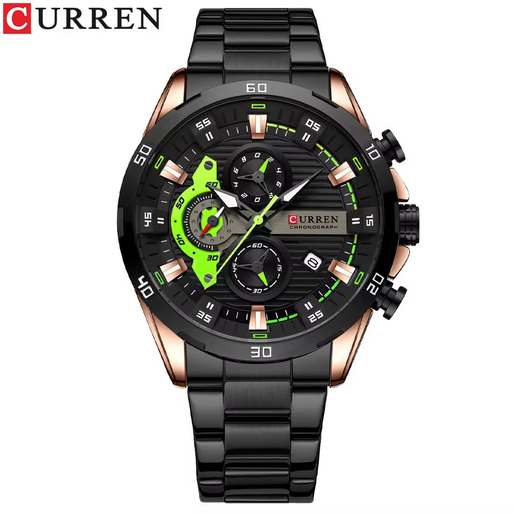 Montres-bracelets pour hommes CURREN 8402, mode créative, style business décontracté, acier inoxydab
