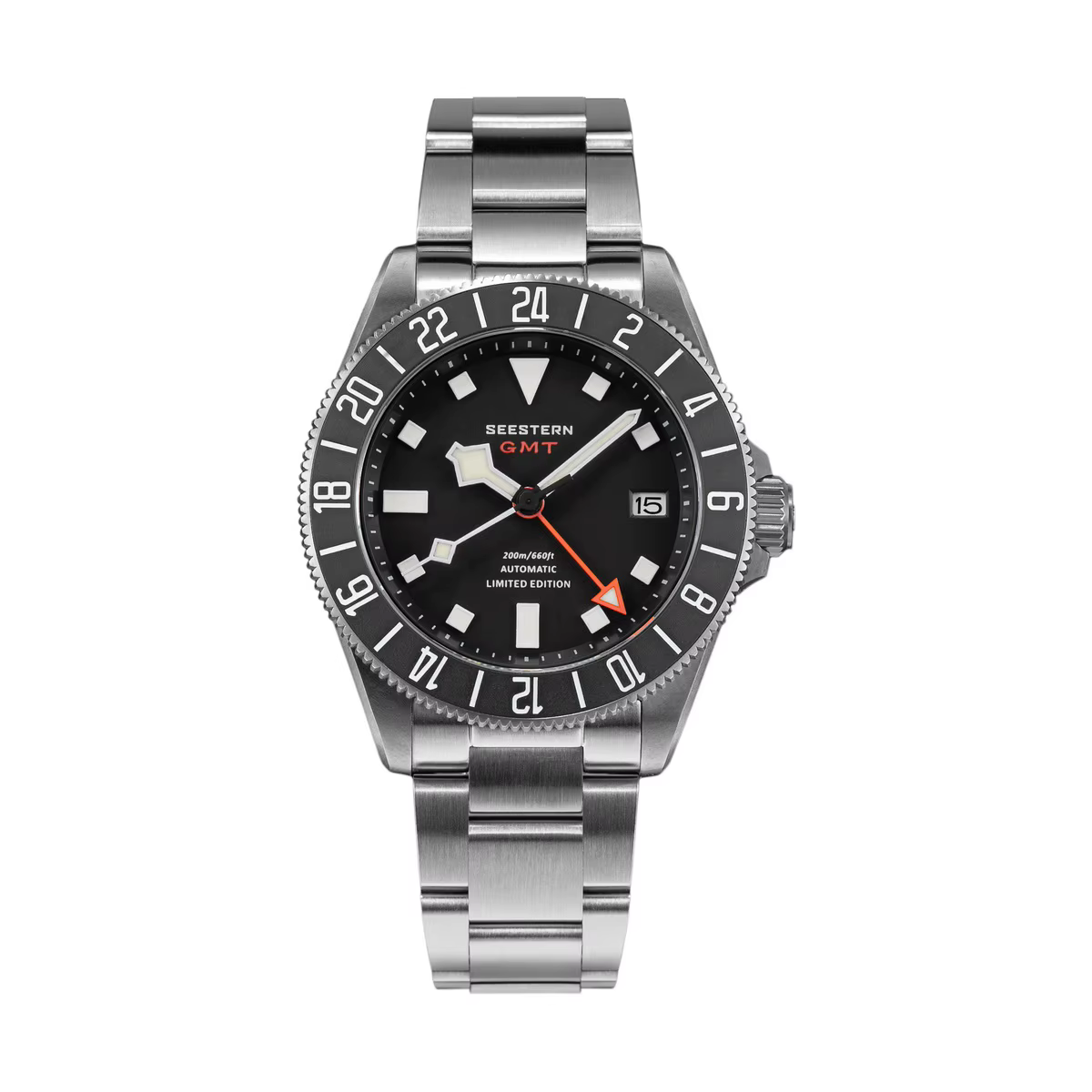SEESTERN – montre de plongée en titane pour hommes, montre-bracelet mécanique automatique GMT, mouve