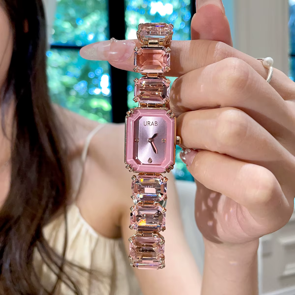 URAB Square Sugar montre pour femme mode lumière luxe Niche montre pour femme