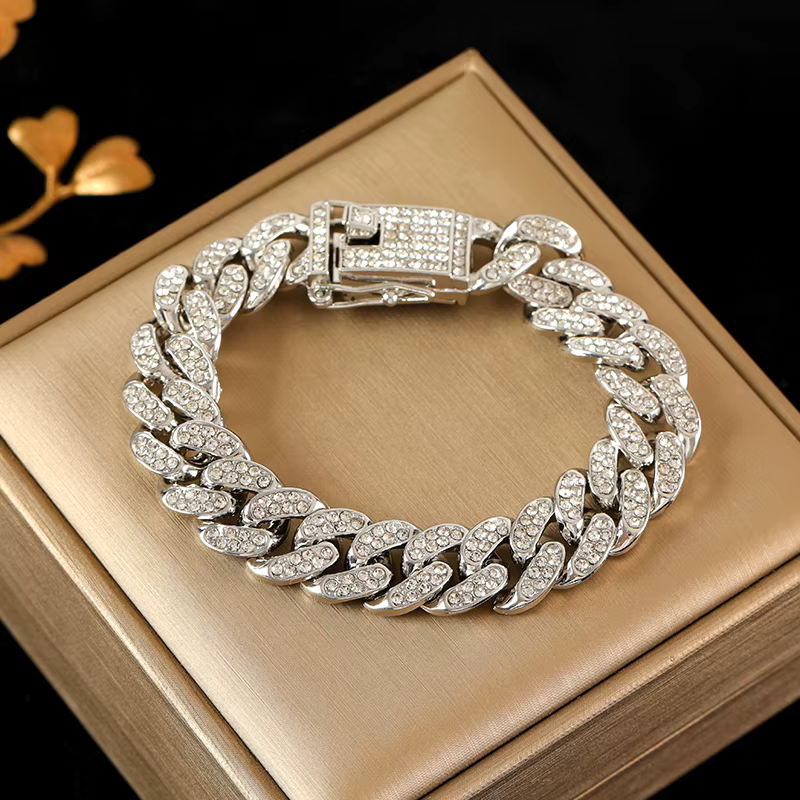 EILIECK-Bracelet de poignet étanche en acier inoxydable pour hommes et femmes, bijoux en or, cadeau 