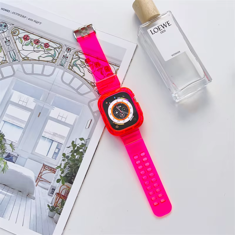 Bracelet TPU intégré pour Apple Watch, étui de protection antichoc, 49mm 45mm 44mm 42mm 41mm 38mm, i
