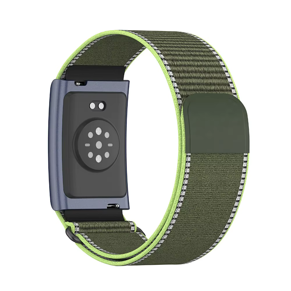 Bracelet de sport en nylon, design en boucle pour le biceps, sangle de suivi d'activité réglable, re