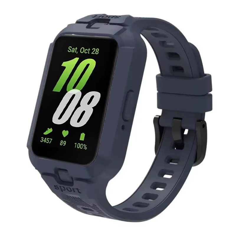 Bracelet de montre + étui de protection pour Samsung Galaxy Fit 3, bracelet en Silicone pour montre 