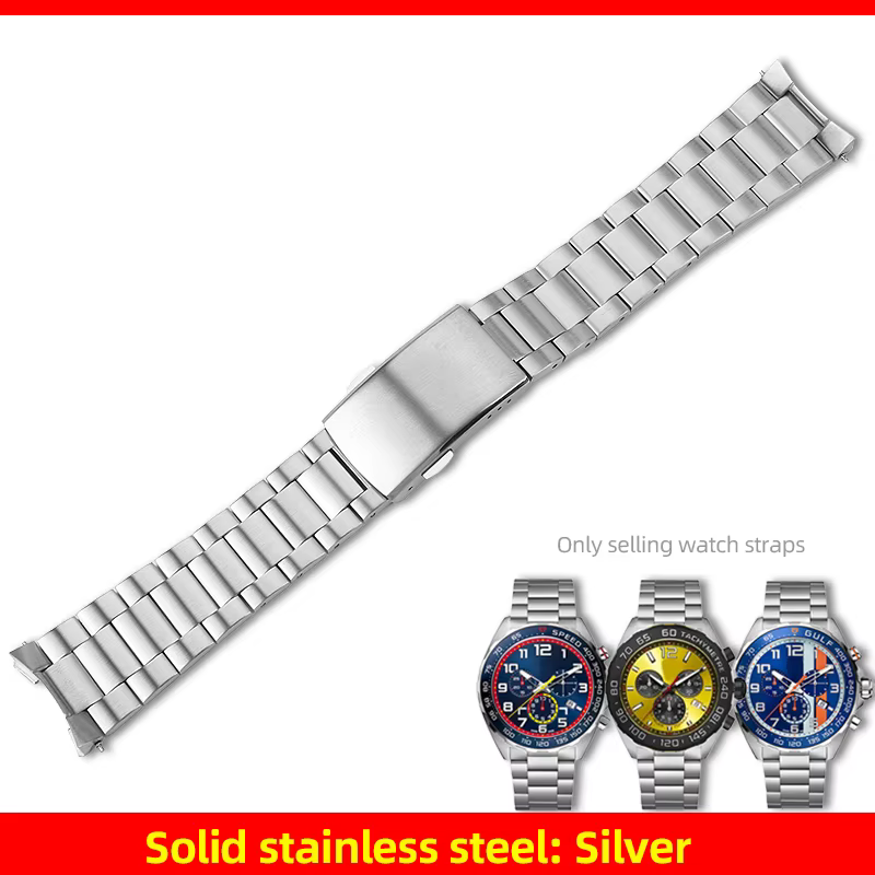 Bracelet de montre en métal pour hommes, pour TAG HEUER, 43mm, Formule 1, WAZ1010 CAZ1011, chaîne de