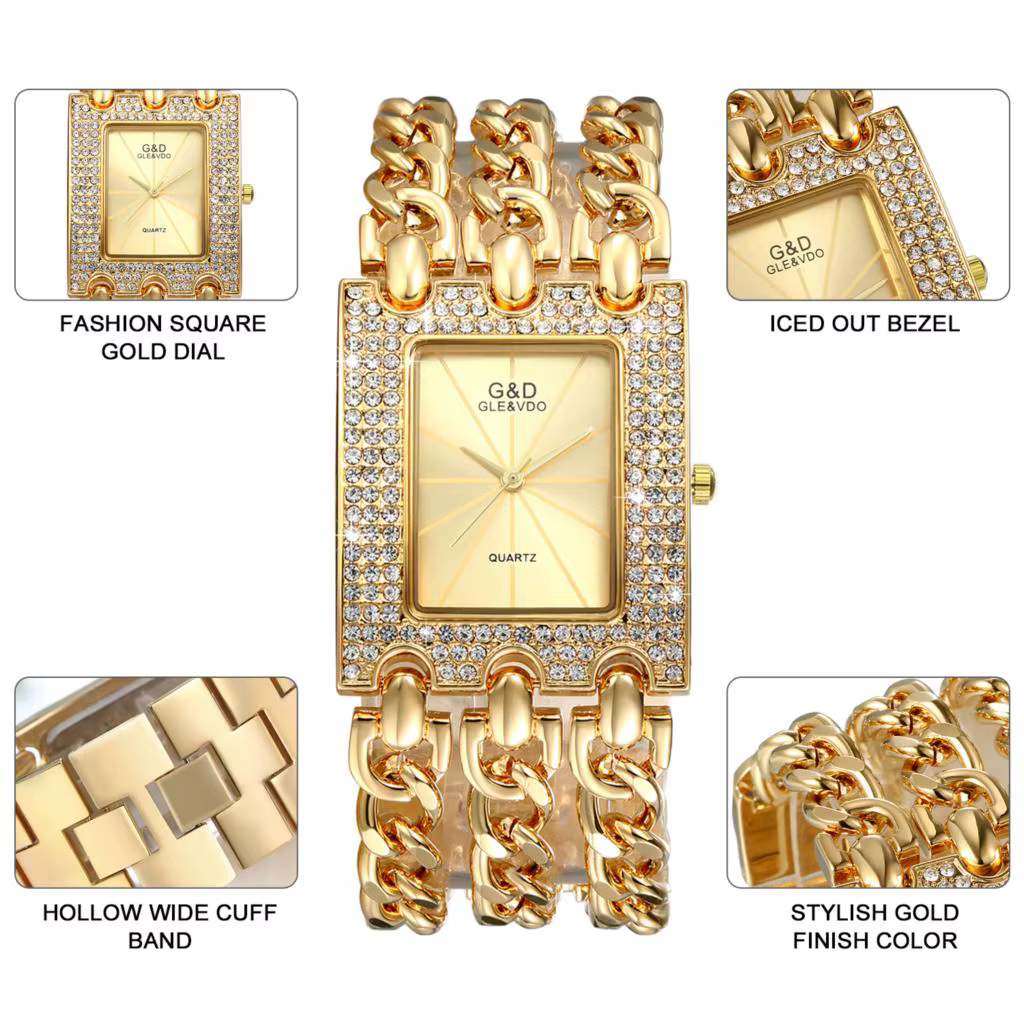LANCARDO nouvelle marque de luxe femmes montres alliage horloge dame bracelet en or montre mode Relo