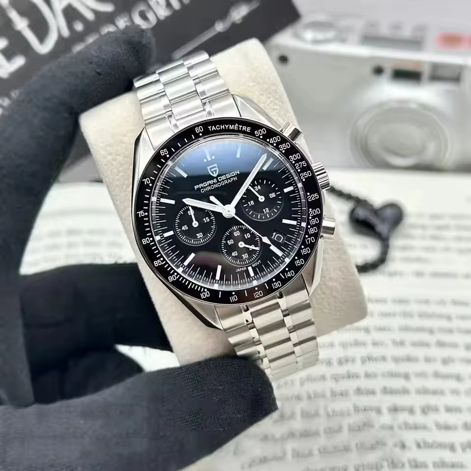 Montre pour homme PAGANI DESIGN 500, chronographe sportif à cadran circulaire, mouvement japonais, s