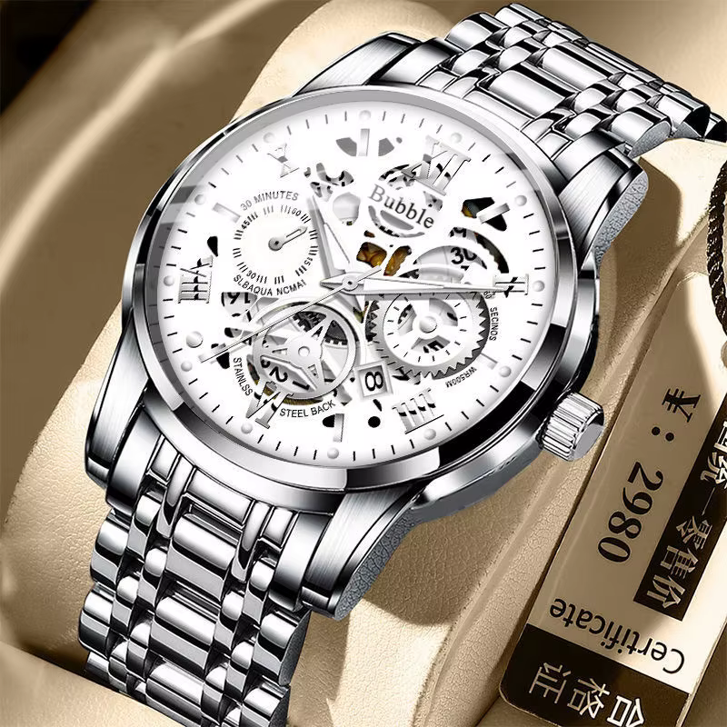 UTHAI montre pour hommes à la mode haut de gamme lumière luxe polyvalent montres à Quartz étanche ro