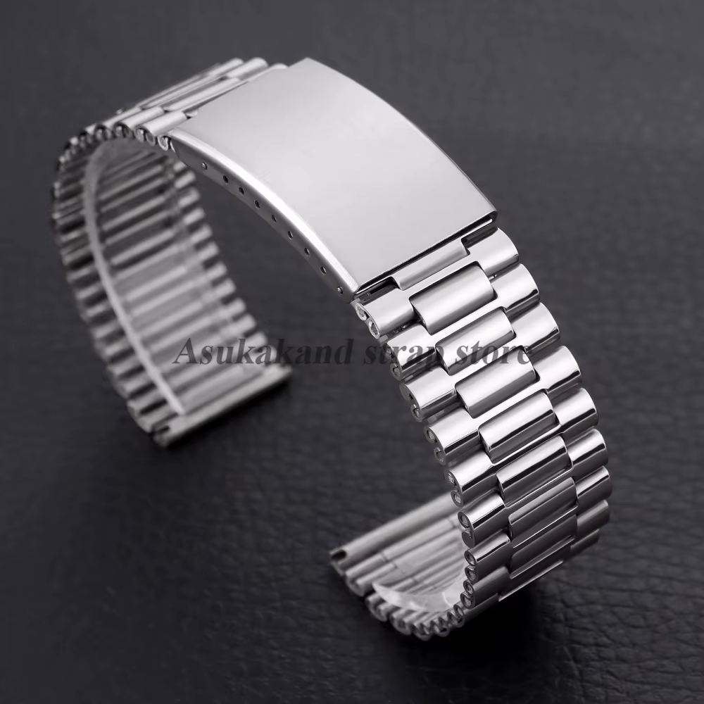 Bracelet de montre en métal, 18mm, 20mm, 22mm, pour Omega, Seiko, en acier inoxydable, pour montre i