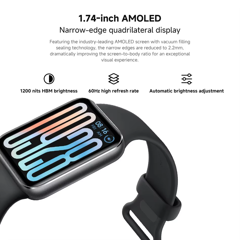 Version Globale Xiaomi Smart Band 9 Pro Bracelet Connecté Écran AMOLED 1,74 pouces Oxygène Sanguin S