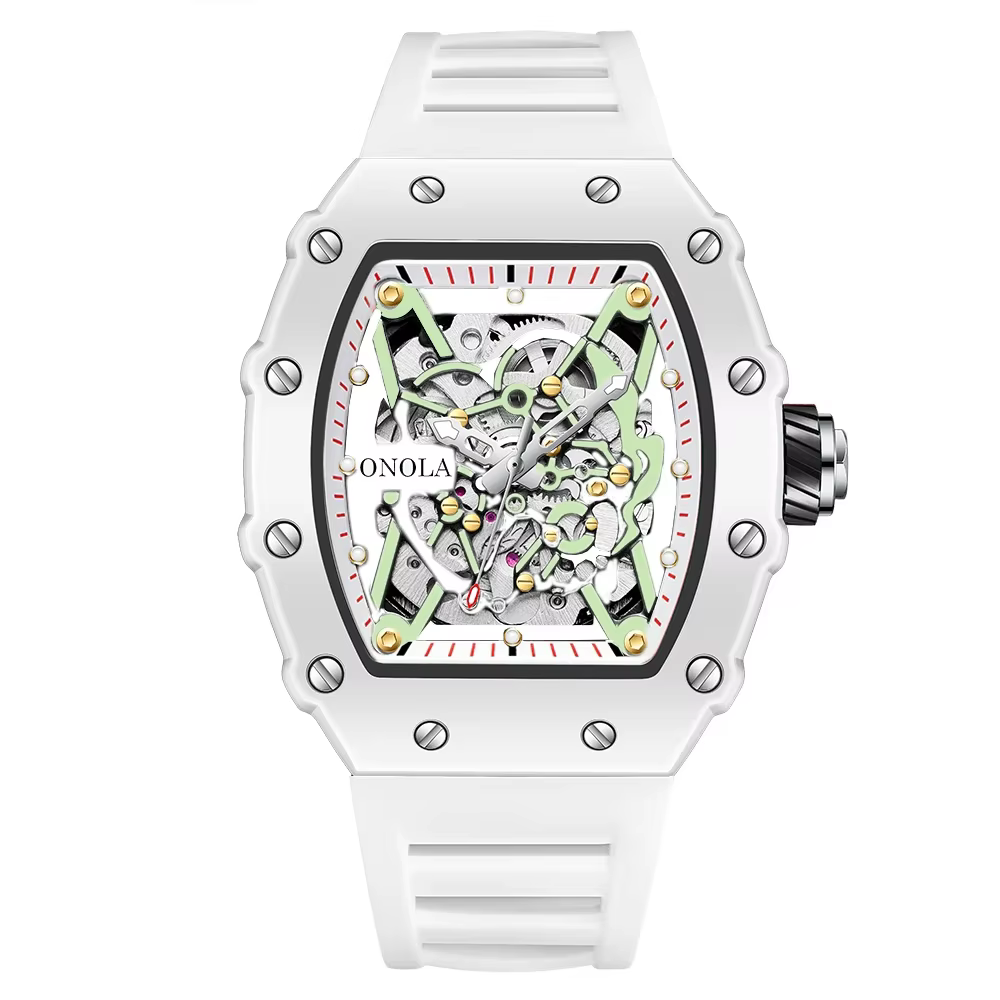 ONOLA montres pour hommes haut de gamme mouvement automatique mode sport lumineux 30M étanche mécani