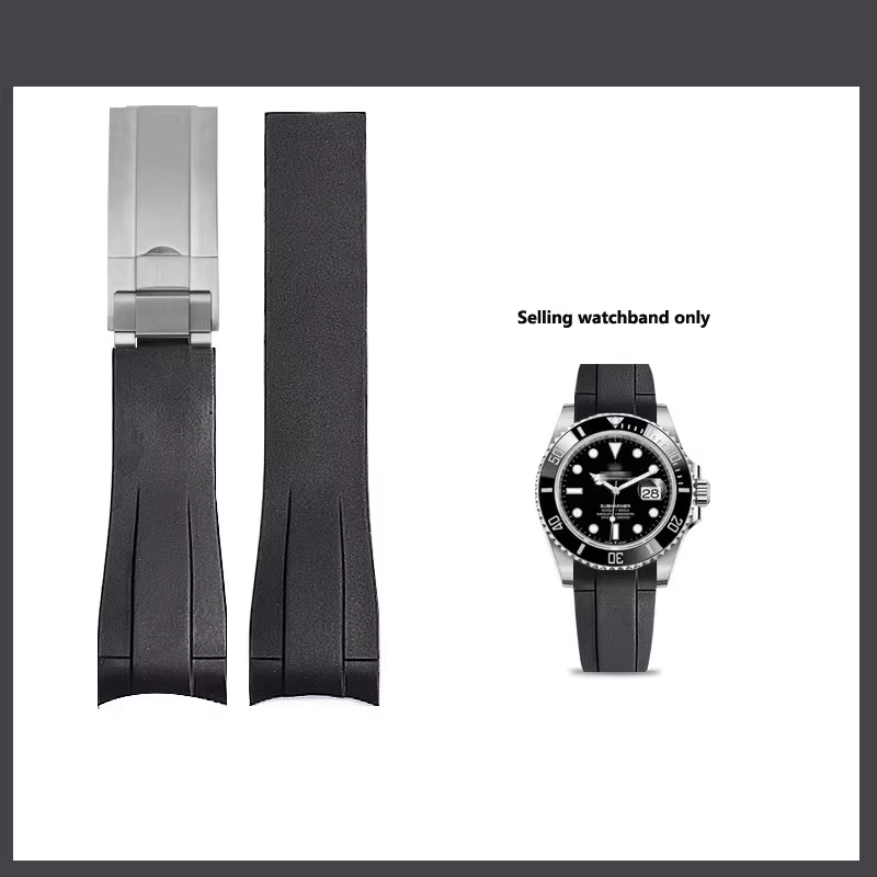 Bracelet de montre pour Rolex DAYTONA SUBMARINER Yacht-Master GMT Explorer, accessoire en caoutchouc