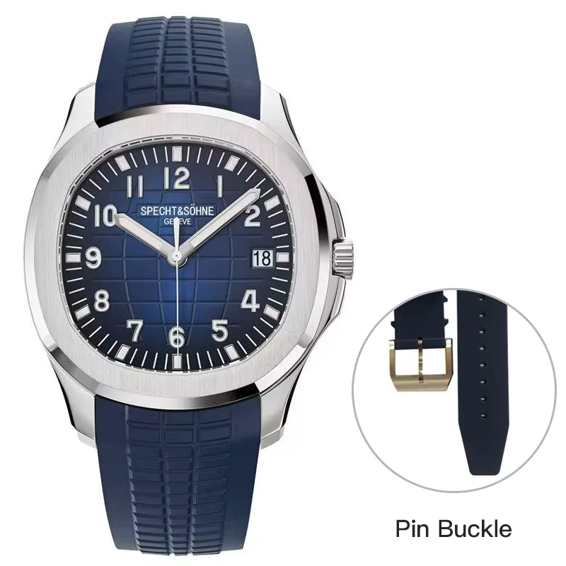 Specht & Sohne marque montres mécaniques automatiques montres de sport saphir vert lumineux 50M étan