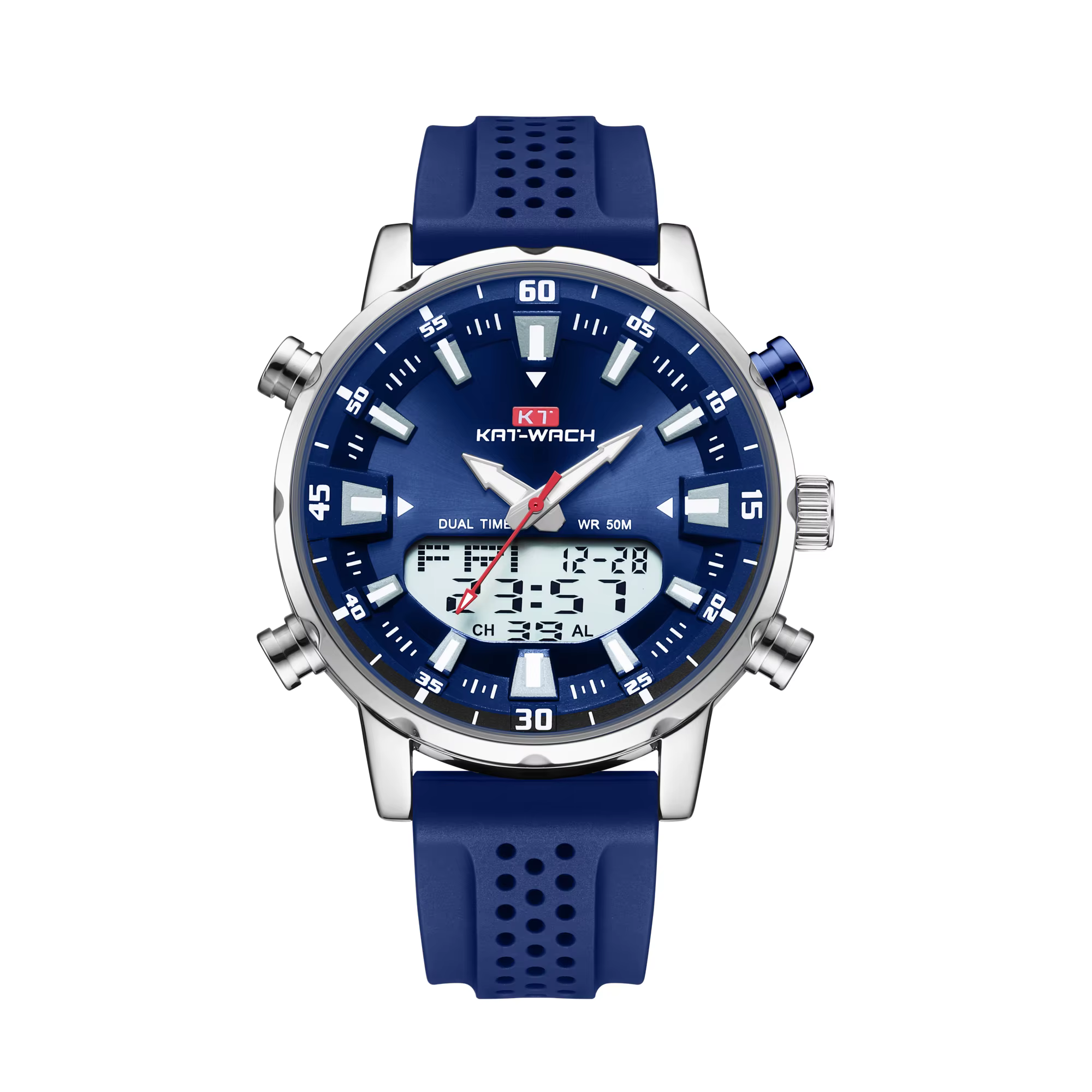 Kat-Wach-Montre à quartz étanche pour homme, originale, automatique, de haute qualité, noire, cadeau