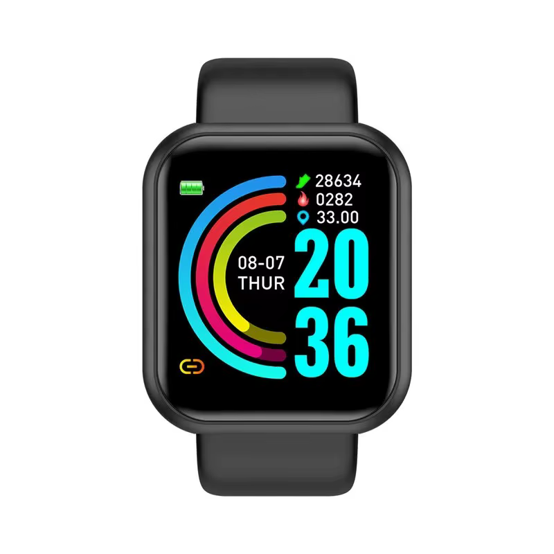 Montre connectée pour femmes et hommes, moniteur de fréquence cardiaque, électronique, Fitness, Calo