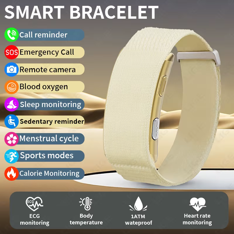 2026 ECG Bracelet intelligent fréquence cardiaque tensiomètre santé bande intelligente étanche Sport