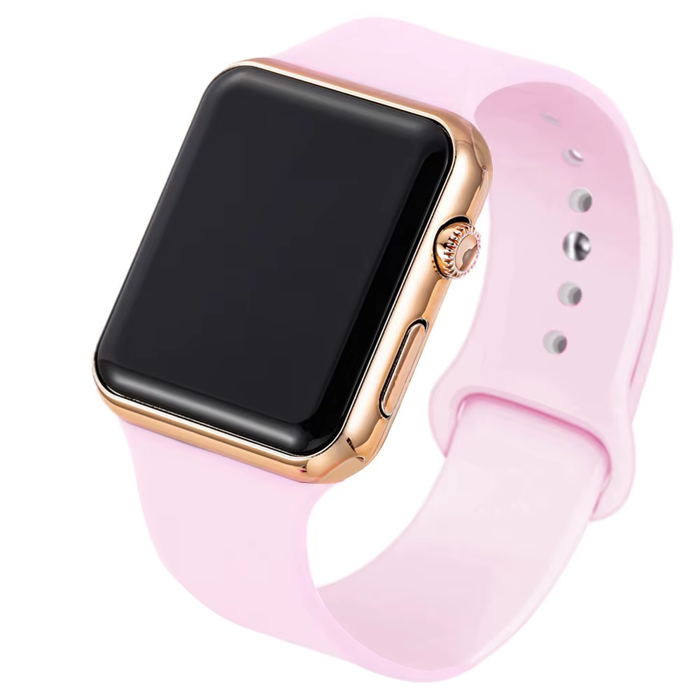 Mode Sport montre numérique pour femmes hommes carré montres LED décontracté Silicone électronique d