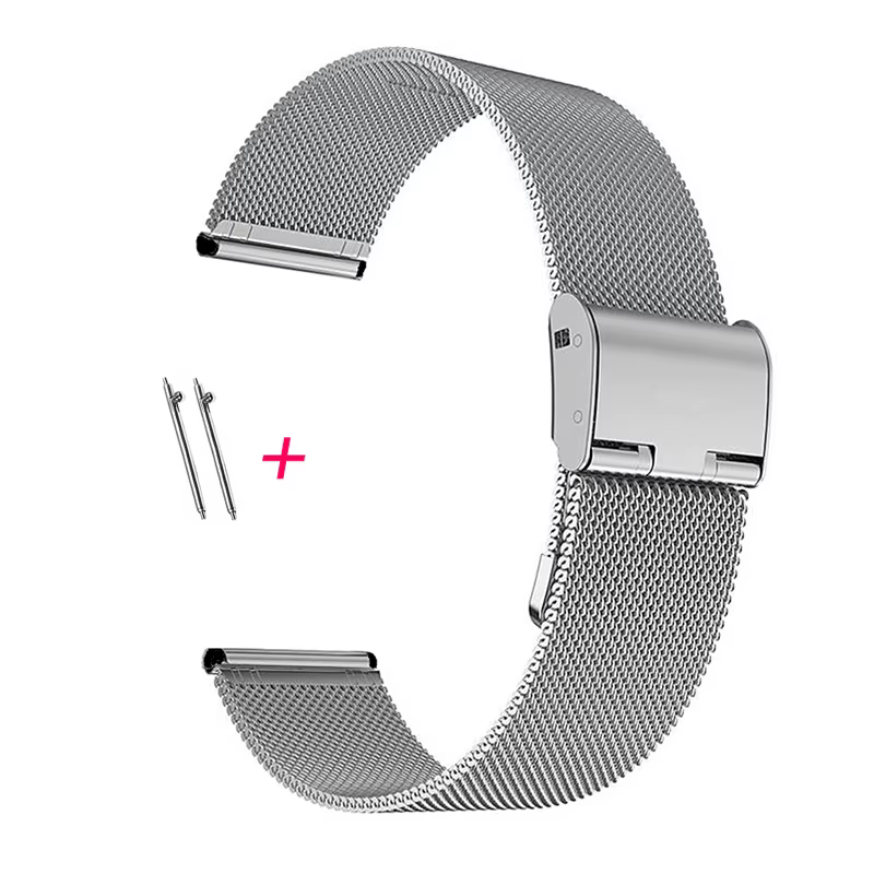 Bracelet de montre intelligent à boucle milanaise pour hommes et femmes, maille universelle, acier i