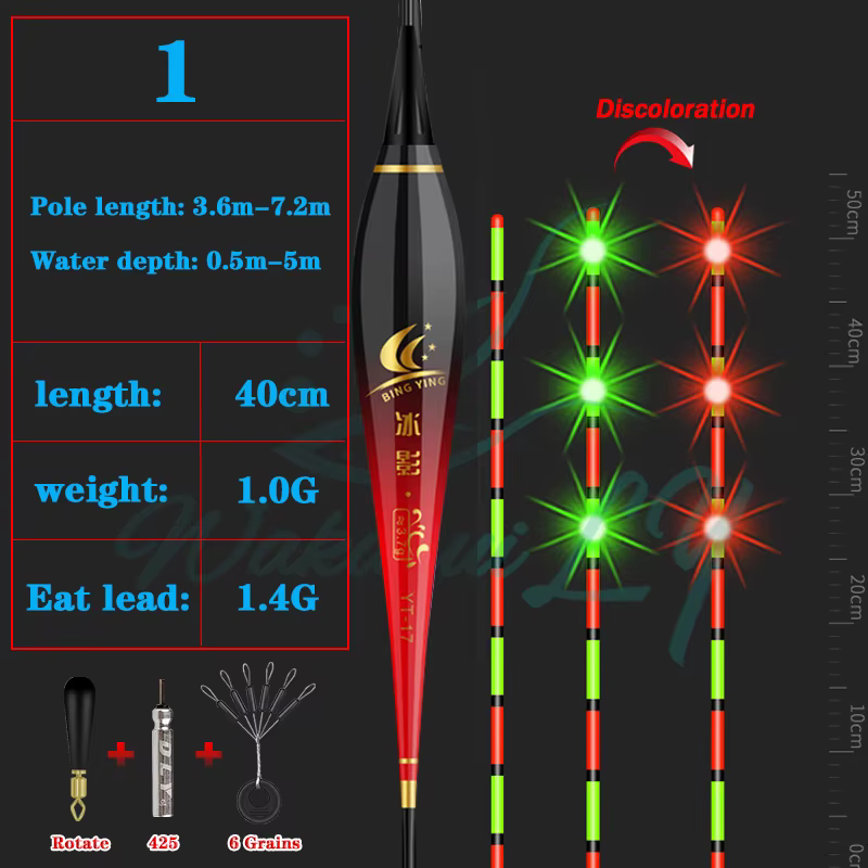 Nouveau Nano flotteur de pêche Led intelligent très sensible rappel bouée capteur de gravité brillan