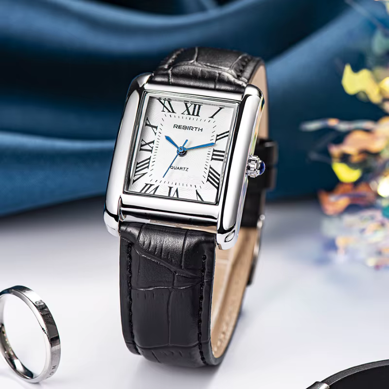Rebirth 002 – montre-bracelet analogique pour femmes d'affaires, Mini Design léger, cadran rectangul
