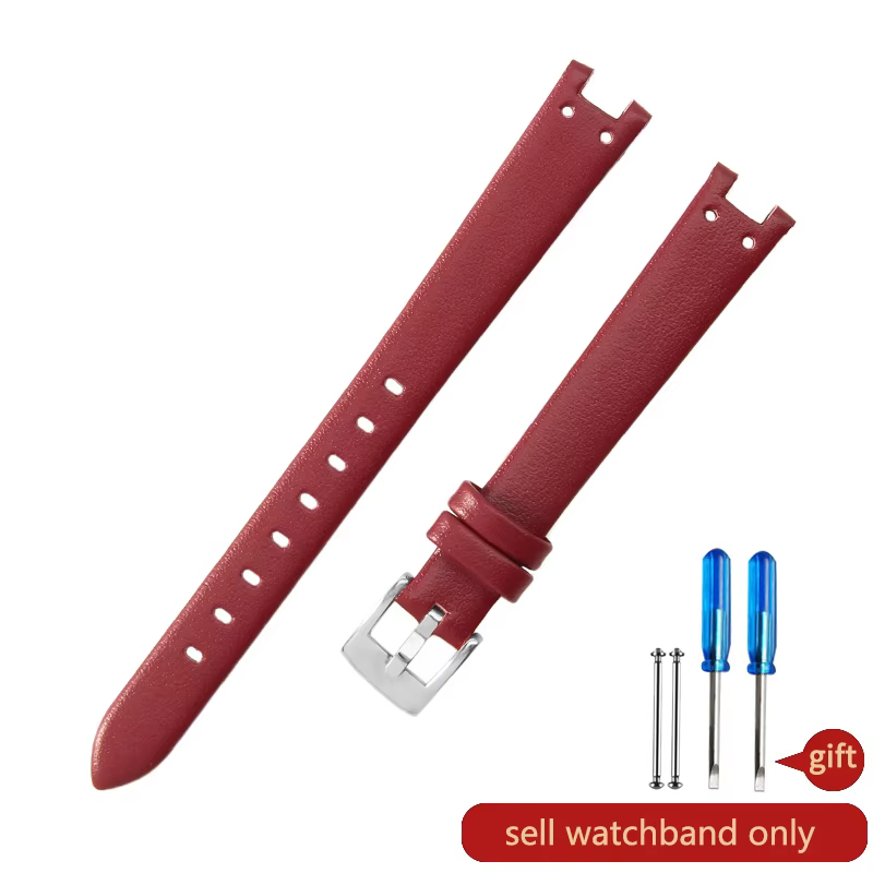 Bracelet de montre en cuir véritable pour femmes, pour série Anne Klein Ak2156/2157/2618, Interface 