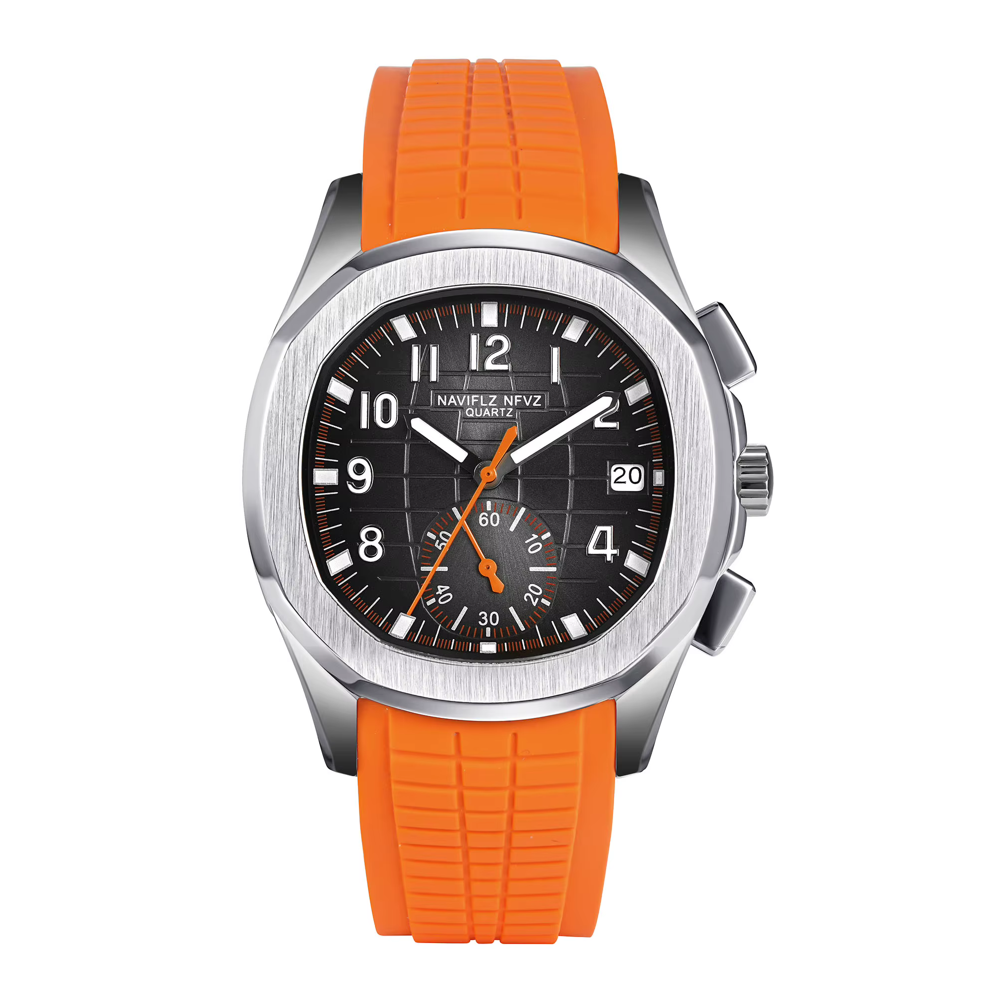 Montre sport de luxe NAVIFLZ NFVZ 2025, quartz, chronographe japonais VD53, acier inoxydable, bracel