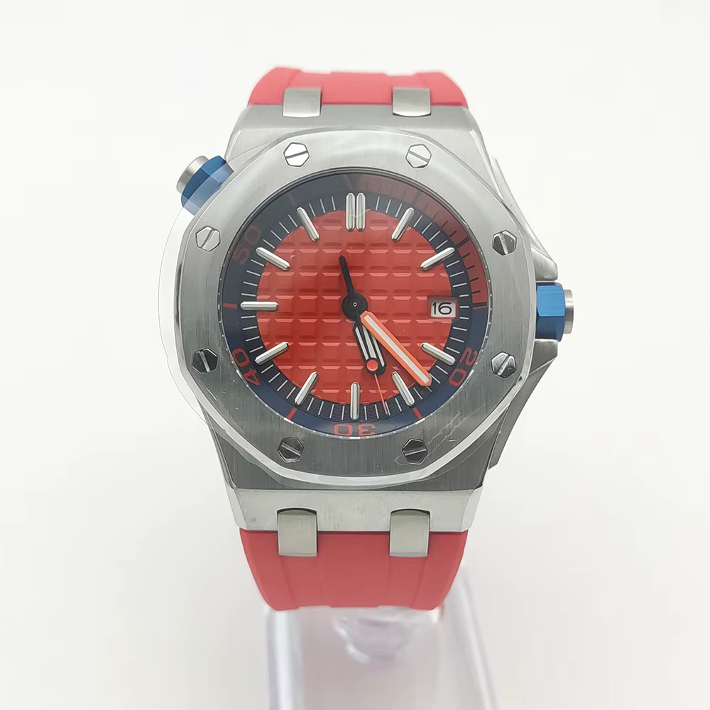 Montre mécanique automatique pour homme, mouvement NH35, cristal saphir, boîtier octogonal en acier 