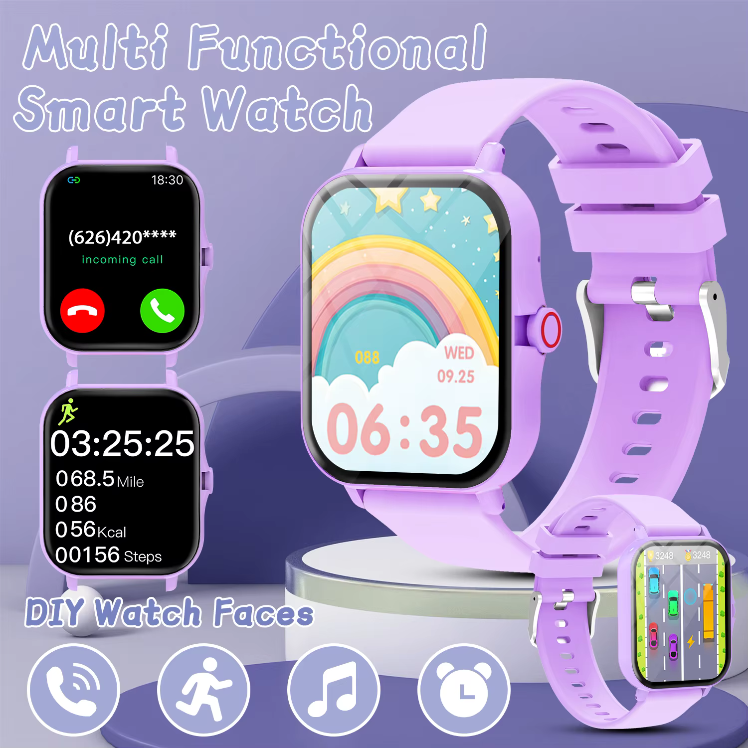 Nouvelle Smartwatch 2026 avec écran 1,83 pouces, appels Bluetooth, assistant vocal, contrôle de la m
