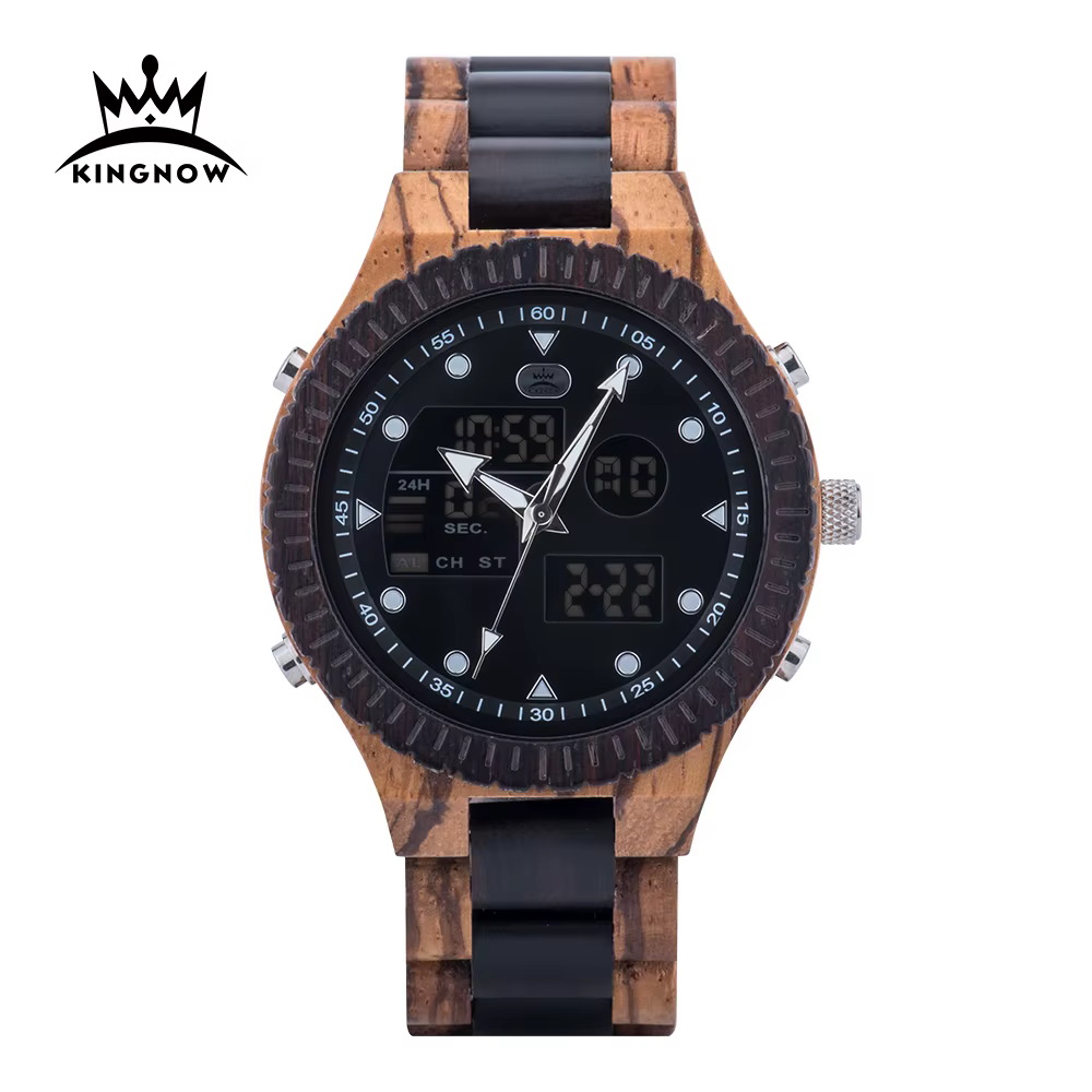 Quarzt numérique double affichage BOBO BIRD montre en bois main lumineuse mode nouveau Design montre