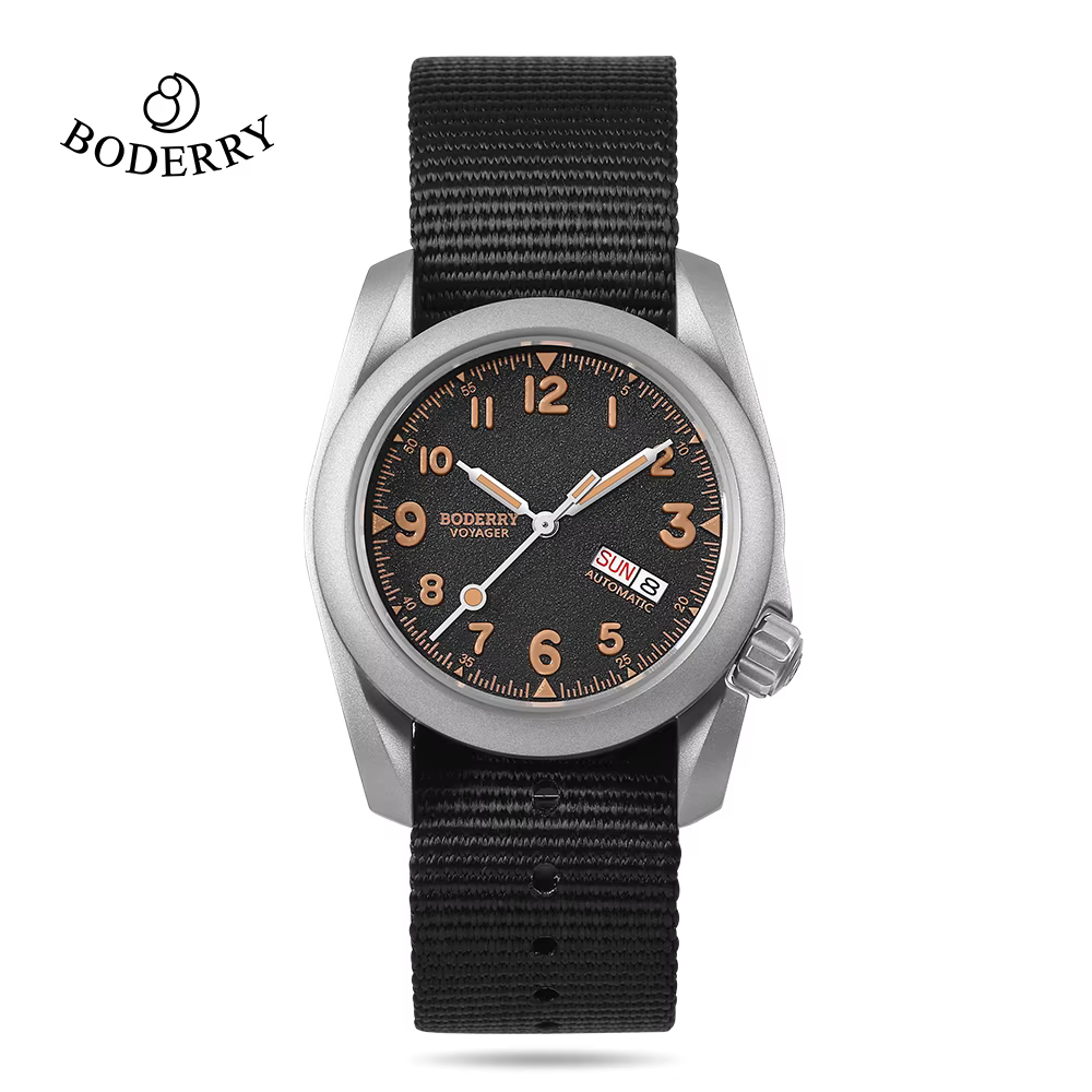 BODERRY montres de terrain pour hommes titane automatique pour Seiko montre-bracelet de plongée de m