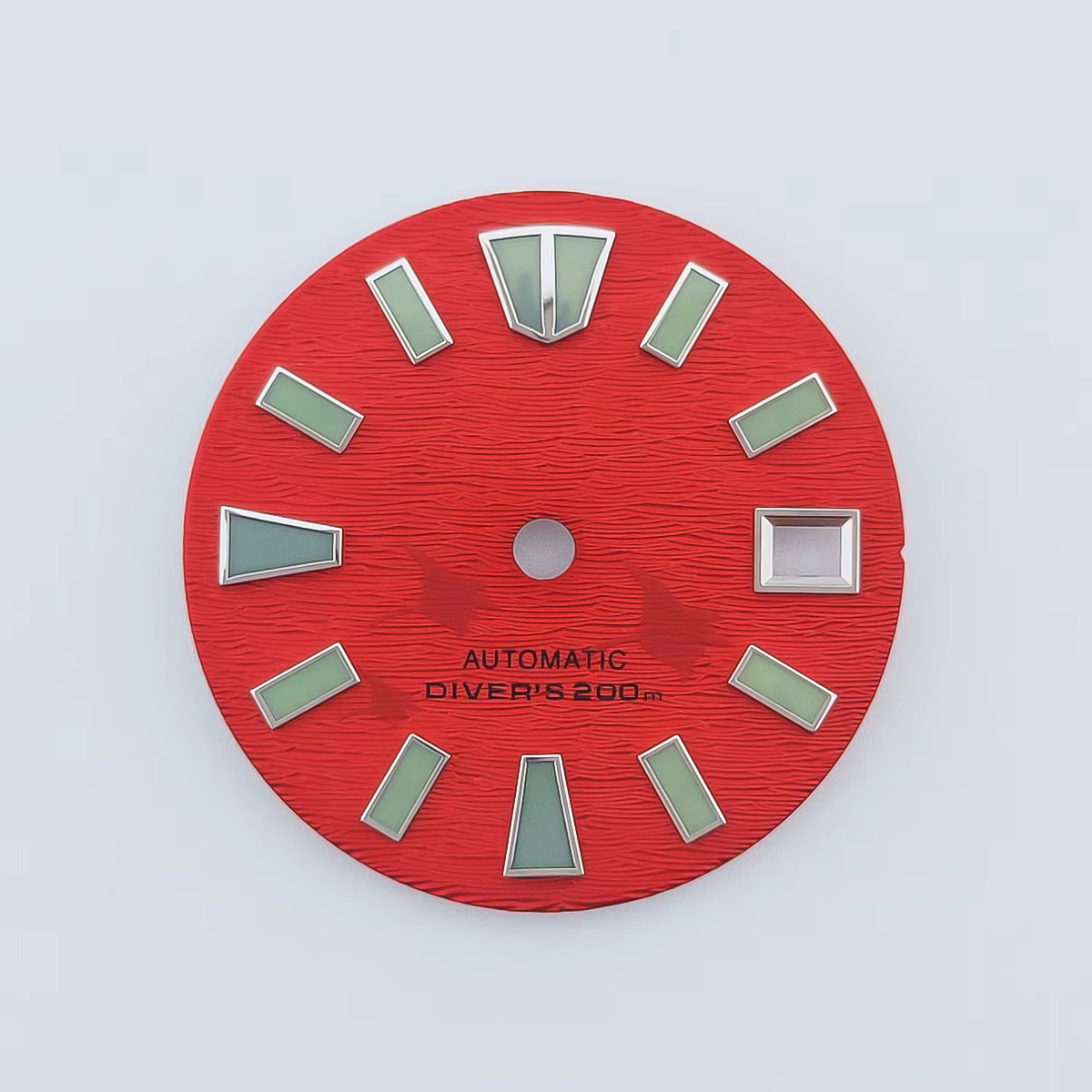 Cadran de montre Manbushijie 29 mm noir, bleu, vert, blanc, cadran vert luminescent, compatible avec
