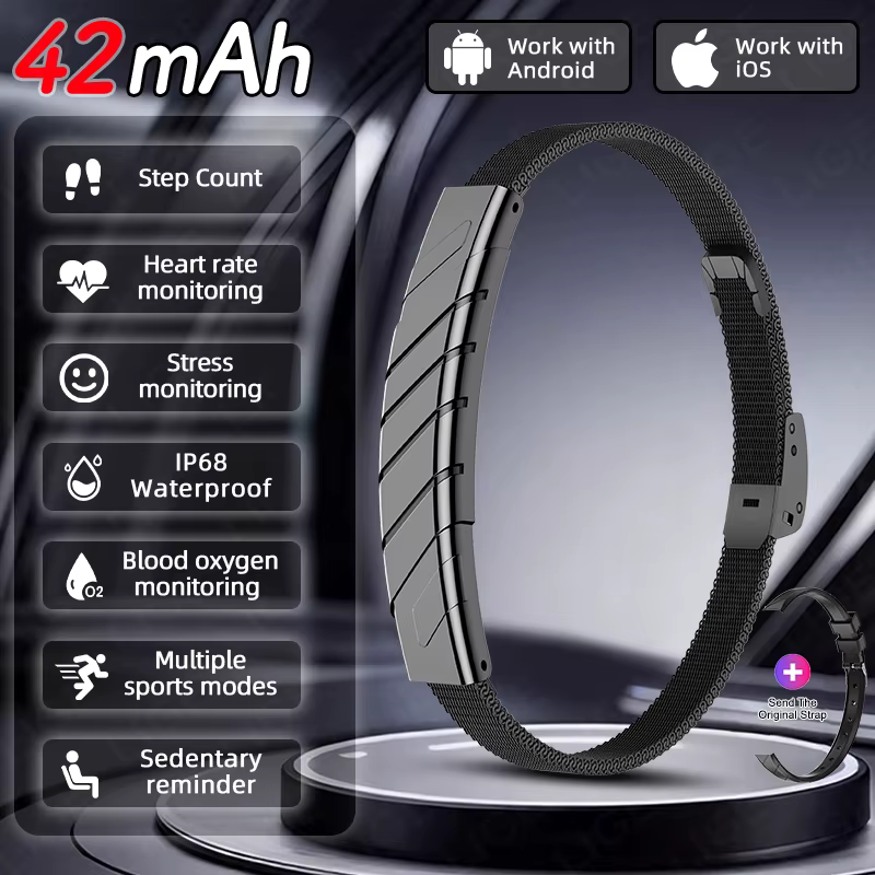 Bracelet connecté pour hommes et femmes, moniteur d'activité physique, de sport et de plein air, fré