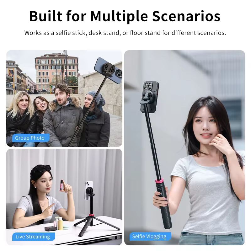 Ulanzi MT-84 1.53M Magsafe Selfie bâton trépied support Bluetooth télécommande téléphone Extension t