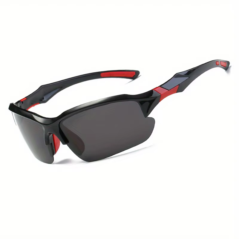 Lunettes de sport polarisées d'extérieur à la mode pour hommes et femmes, coupe-vent adaptées au bas