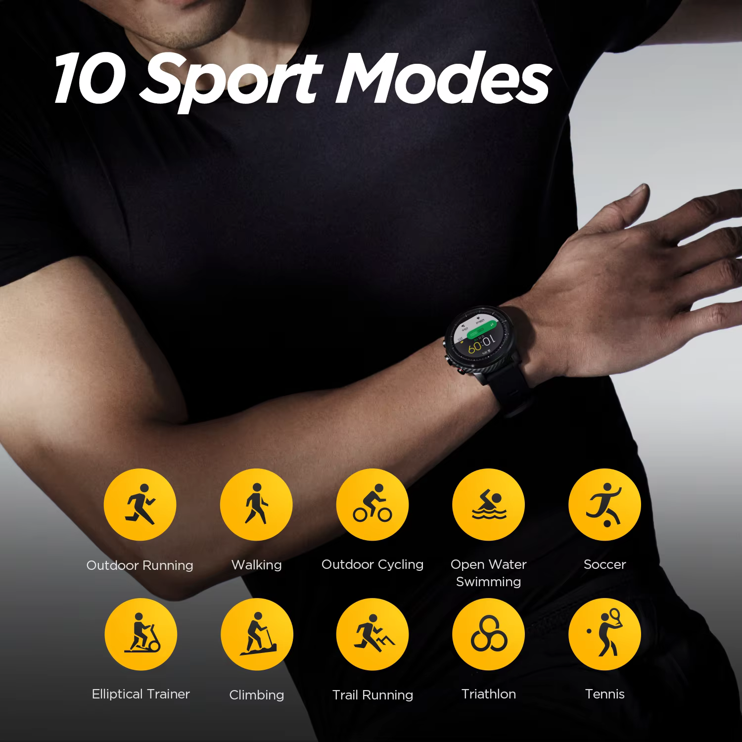 Amazfit-Montre connectée Stratos pour Android et iPhone 5iko, bracelet de sport, étanche, avec Bluet