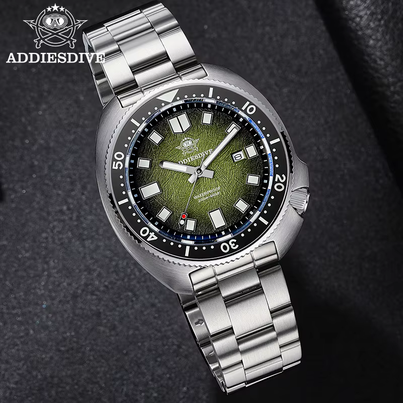 ADDIESDIVE Japan2115 nouveaux hommes montre verre saphir BWG9 Ultra-lumineux lumineux 200m étanche m