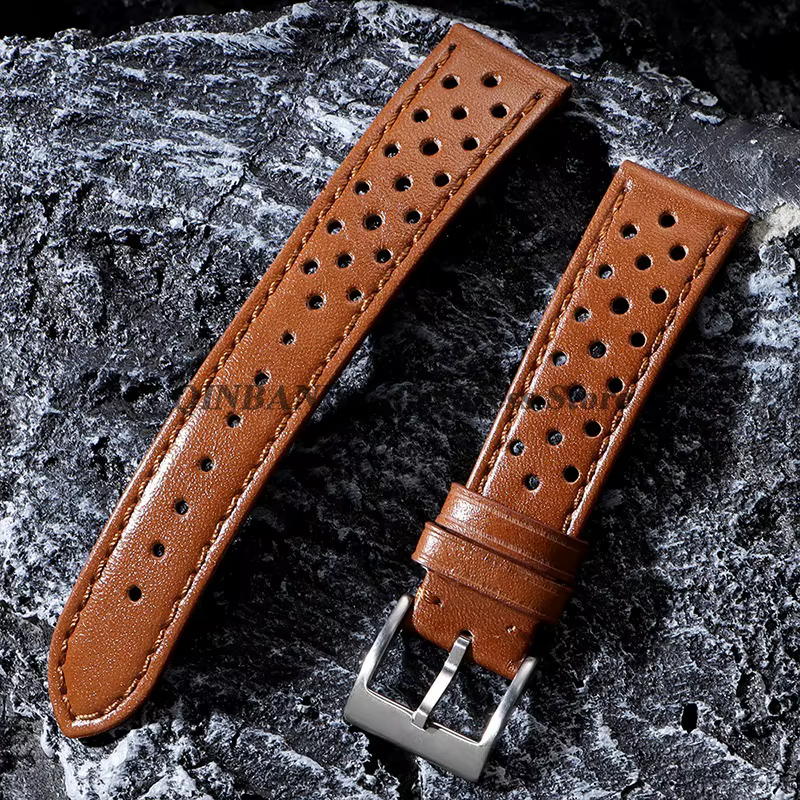 Pour Seiko pour Omega 18/20/22mm Bracelet de montre en cire d'huile Vintage Bracelet en cuir véritab