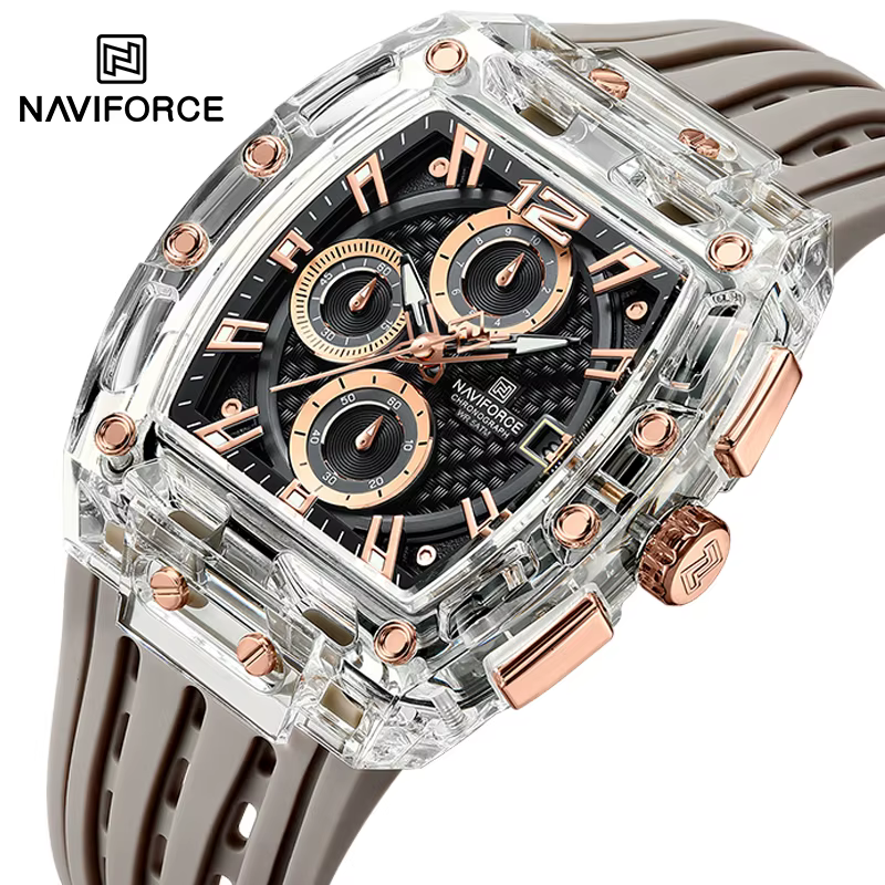 Nouveau NAVIFORCE hommes montres multifonctions à Quartz mode sport chronographe 5ATM étanche bracel