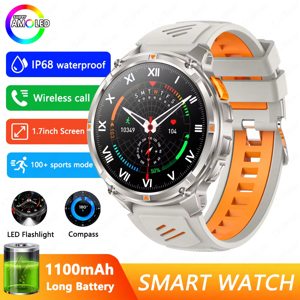 2026 nouveau T-Rex3 Pro 1100mAh batterie montre intelligente GPS chemin 5ATM étanche sport course tr