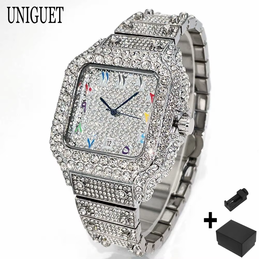 Montre pour femme UNIGUET, marque de luxe tendance, élégante, avec petit cadran rose diamanté, quart