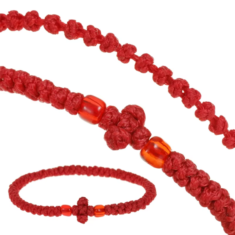 Bracelet prière orthodoxe grecque réglable, bracelet chrétien, ornement religieux Q1JD