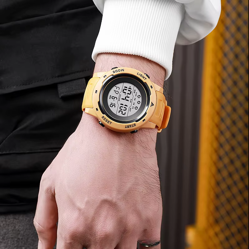 Montre électronique de sport pour couple, multifonctionnelle, grand écran, montre d'extérieur