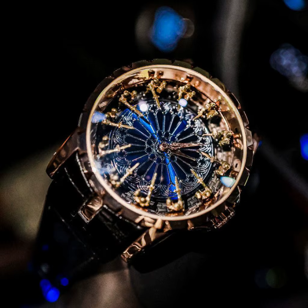 Montre pour homme luxueuse et élégante, Montre des Douze Chevaliers de la Table Ronde, Montre non-mé
