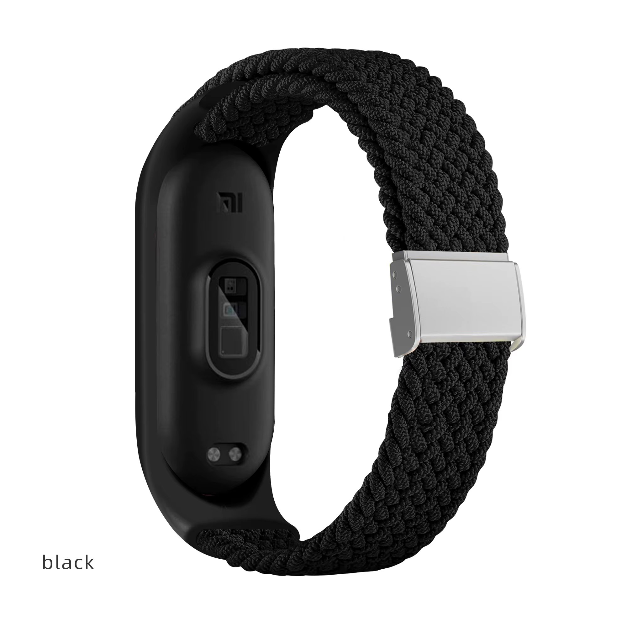 Bracelet pour Mi band 7 sangle élastique réglable en métal Nylon tressé Miband4 miband 5 correa puls