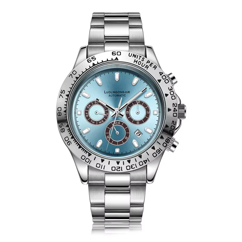 Montre mécanique pour hommes de la série luxe, montre mécanique entièrement automatique multifonctio