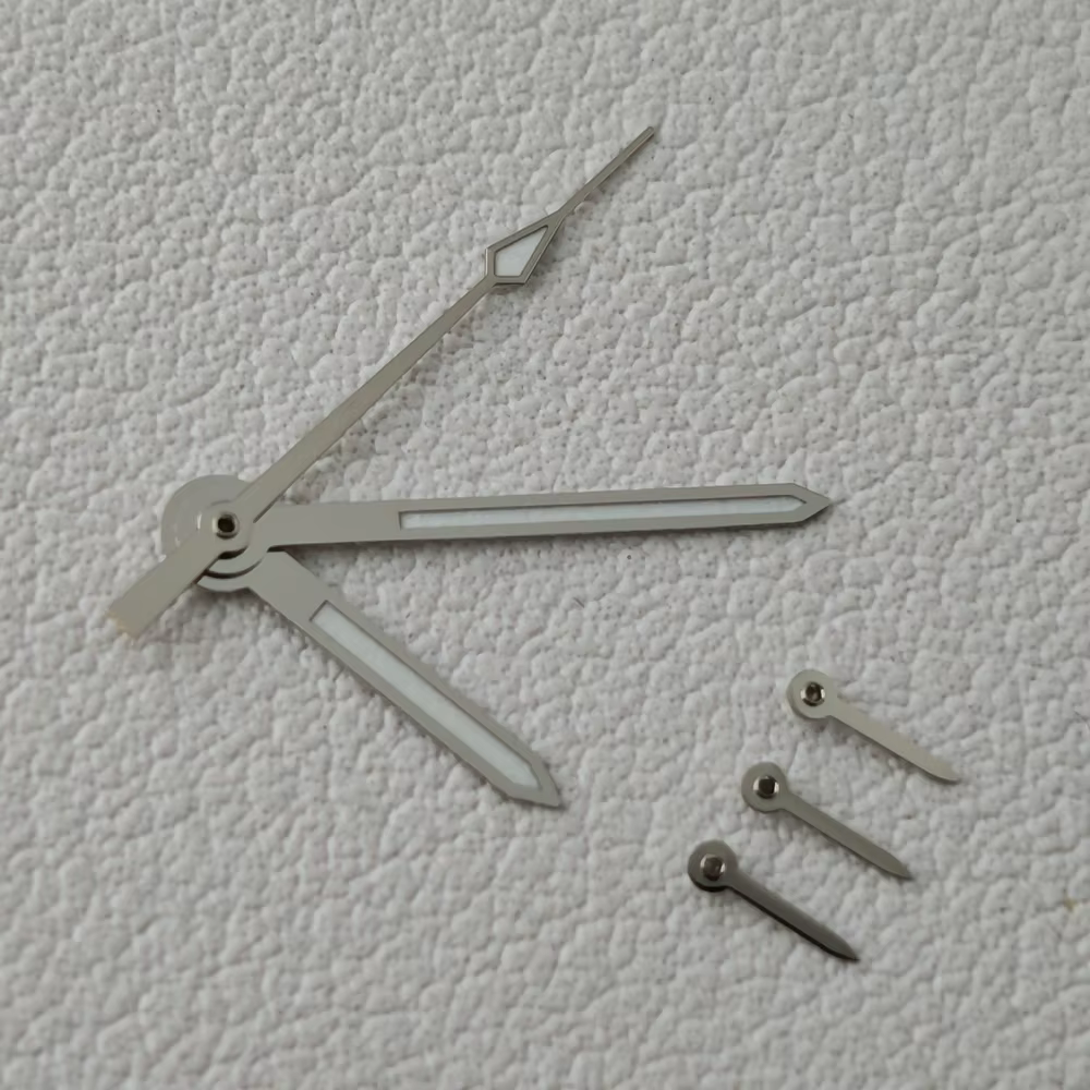 Aiguilles de montre compatibles avec le mouvement à quartz VK63 VK63A, vertes et lumineuses