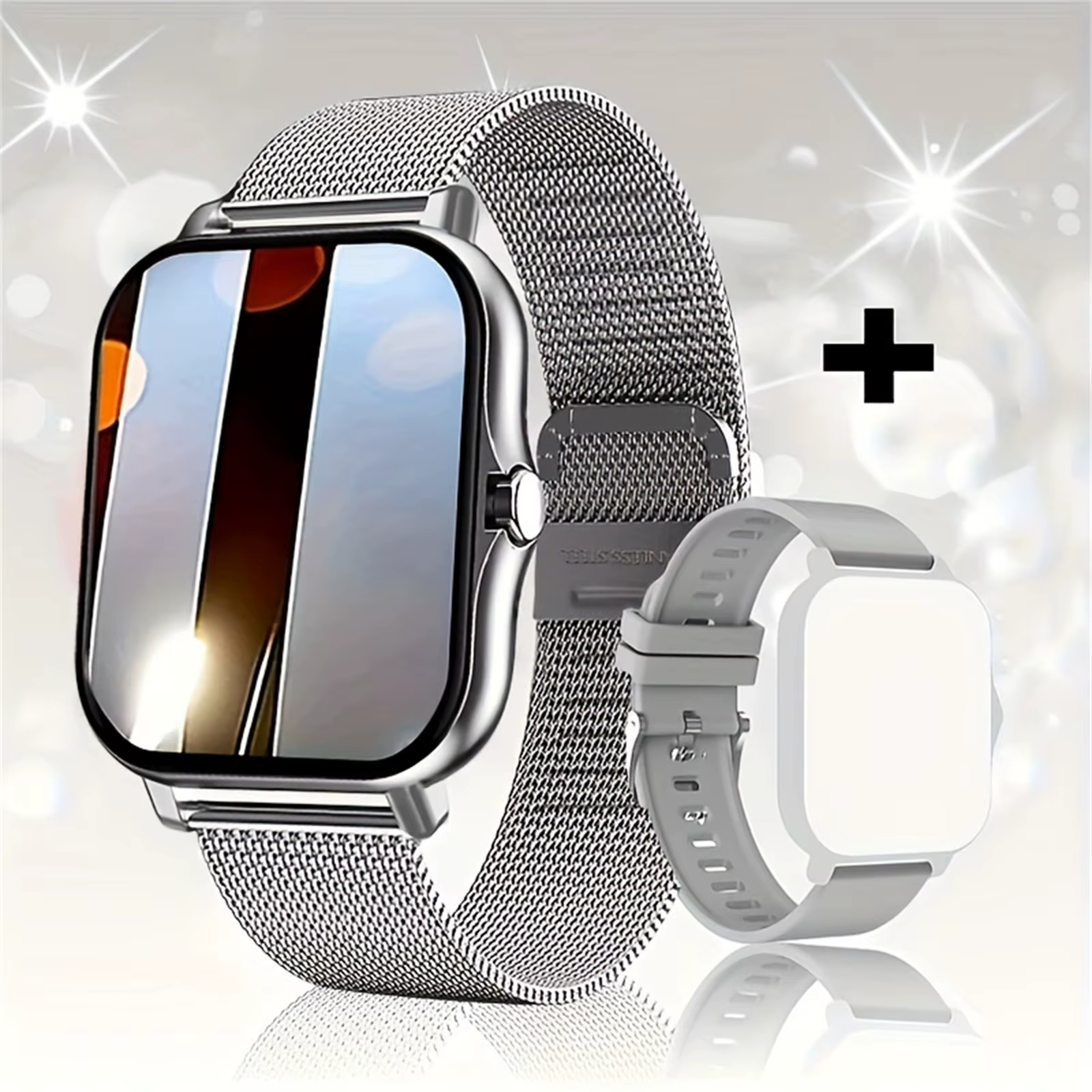 Montre intelligente, appel/cadran sans fil, rappels d'application multiples, adaptée aux hommes et a