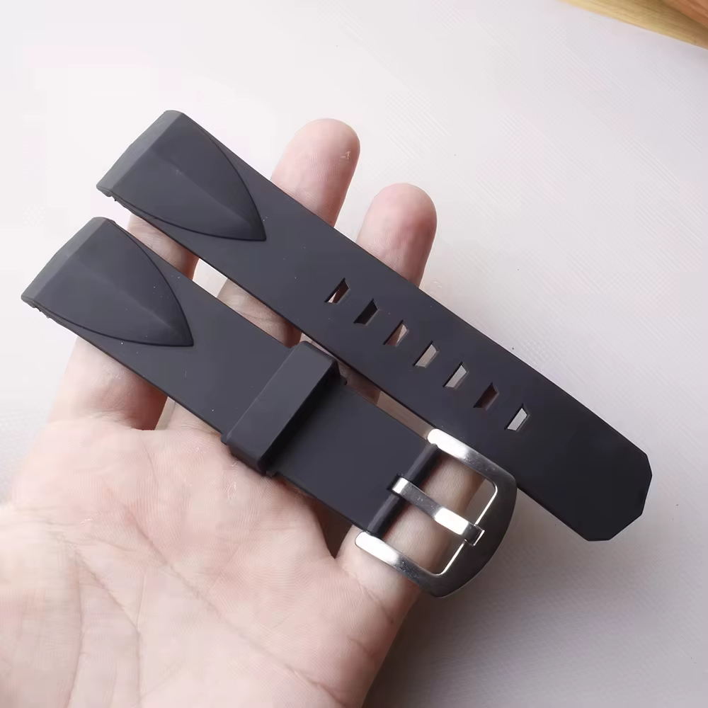 22mm 24mm Bracelet de montre en Silicone en caoutchouc Bracelet de montre de Sport pour Corum amiral